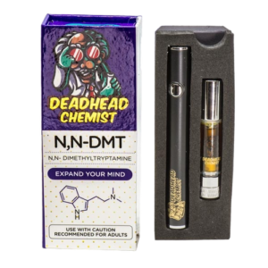 Deadhead Chemist DMT vape kit with 1ml cartridge and rechargeable battery