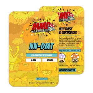 MMD Cosmo DMT 0.5ml vape cartridge containing 400mg N,N-DMT